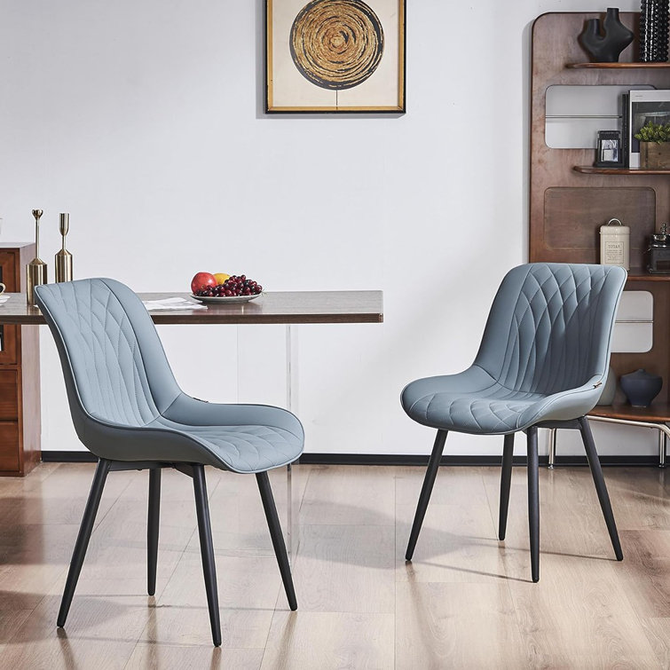Corrigan Studio Dining Chairs Set Of 2 Faux Leather Upholstered